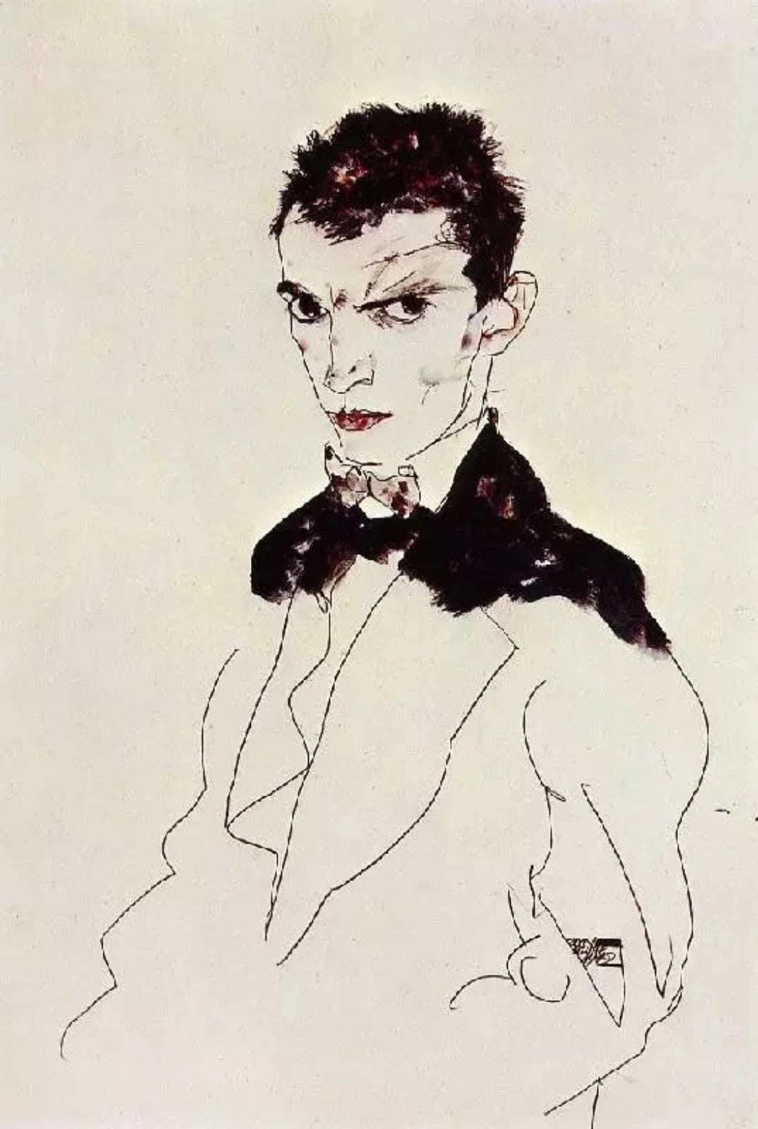 Egon Schiele Self Portrait - Alaya Gallery