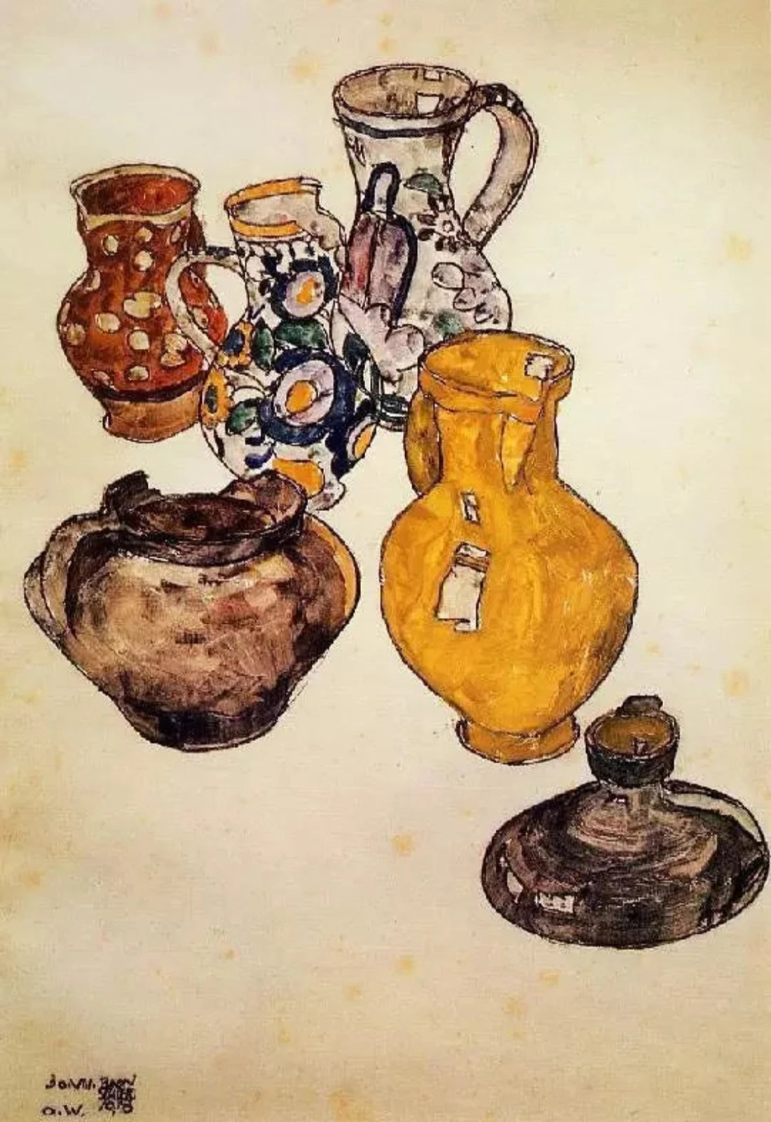 Egon Schiele Ceramics - Alaya Gallery