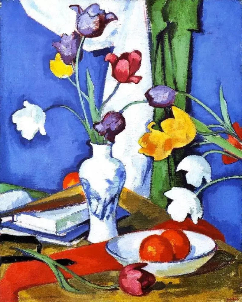 Samuel John Peploe Tulips and Fruit, 1919 - Alaya Gallery