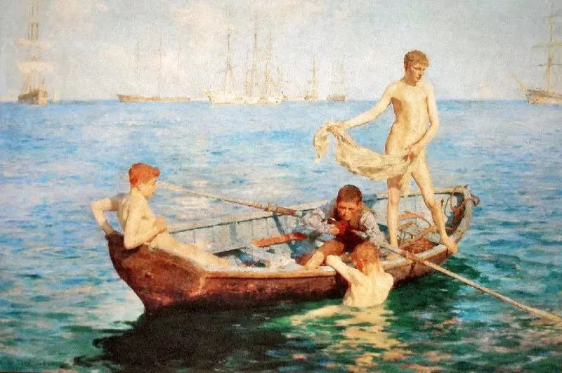 Henry Scott Tuke August Blue - Alaya Gallery