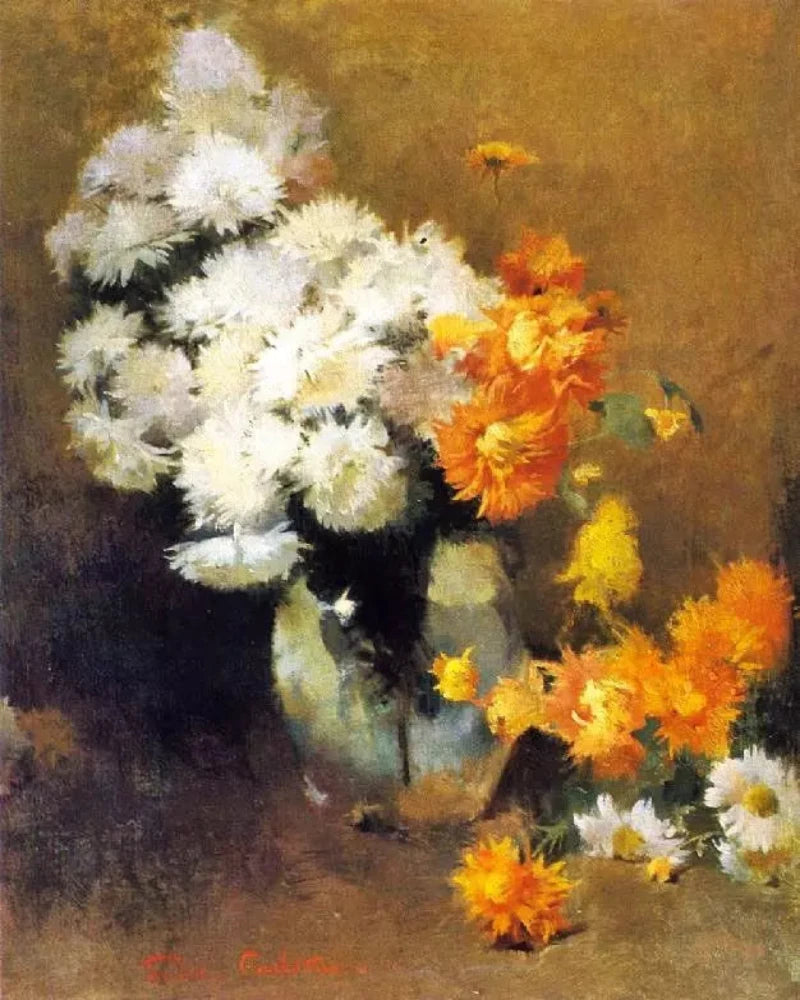 Emil Carlsen Spider Dahlias - Alaya Gallery