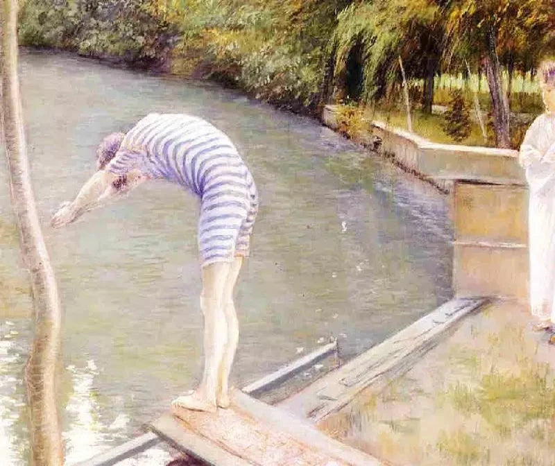 Gustave Caillebotte Bathers, Banks of the Yerres - Alaya Gallery