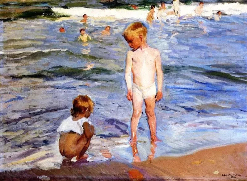 Joaquin Sorolla y Bastida Afternoon Sun, Valencia Beach - Alaya Gallery