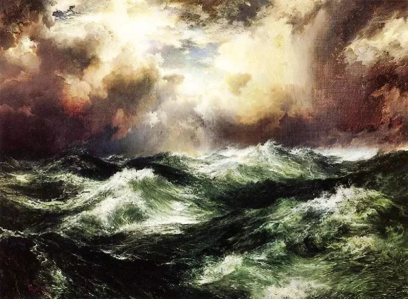 Thomas Moran Moonlit Seascape, 1902 - Alaya Gallery