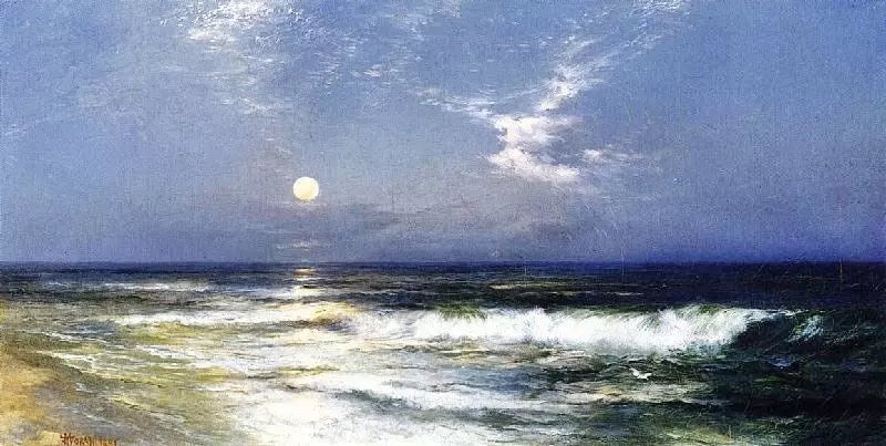 Thomas Moran Moonlit Seascape, 1891 - Alaya Gallery