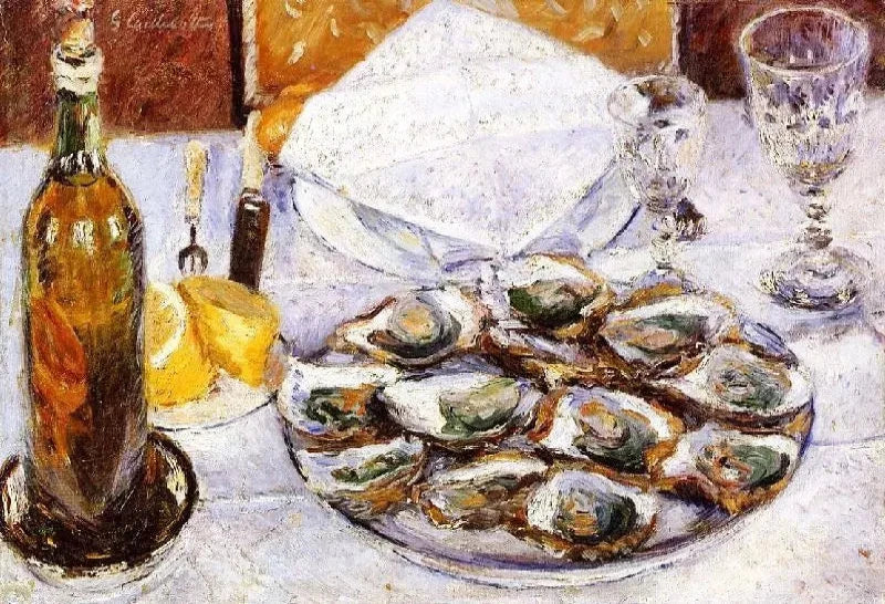 Gustave Caillebotte Still Life with Oysters - Alaya Gallery