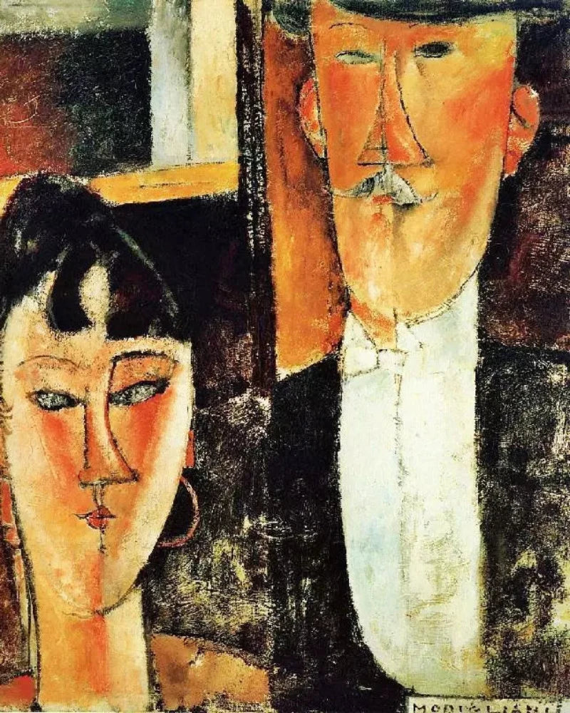 Amedeo Modigliani Bride and Groom, also known as The Newlyweds - Alaya Gallery