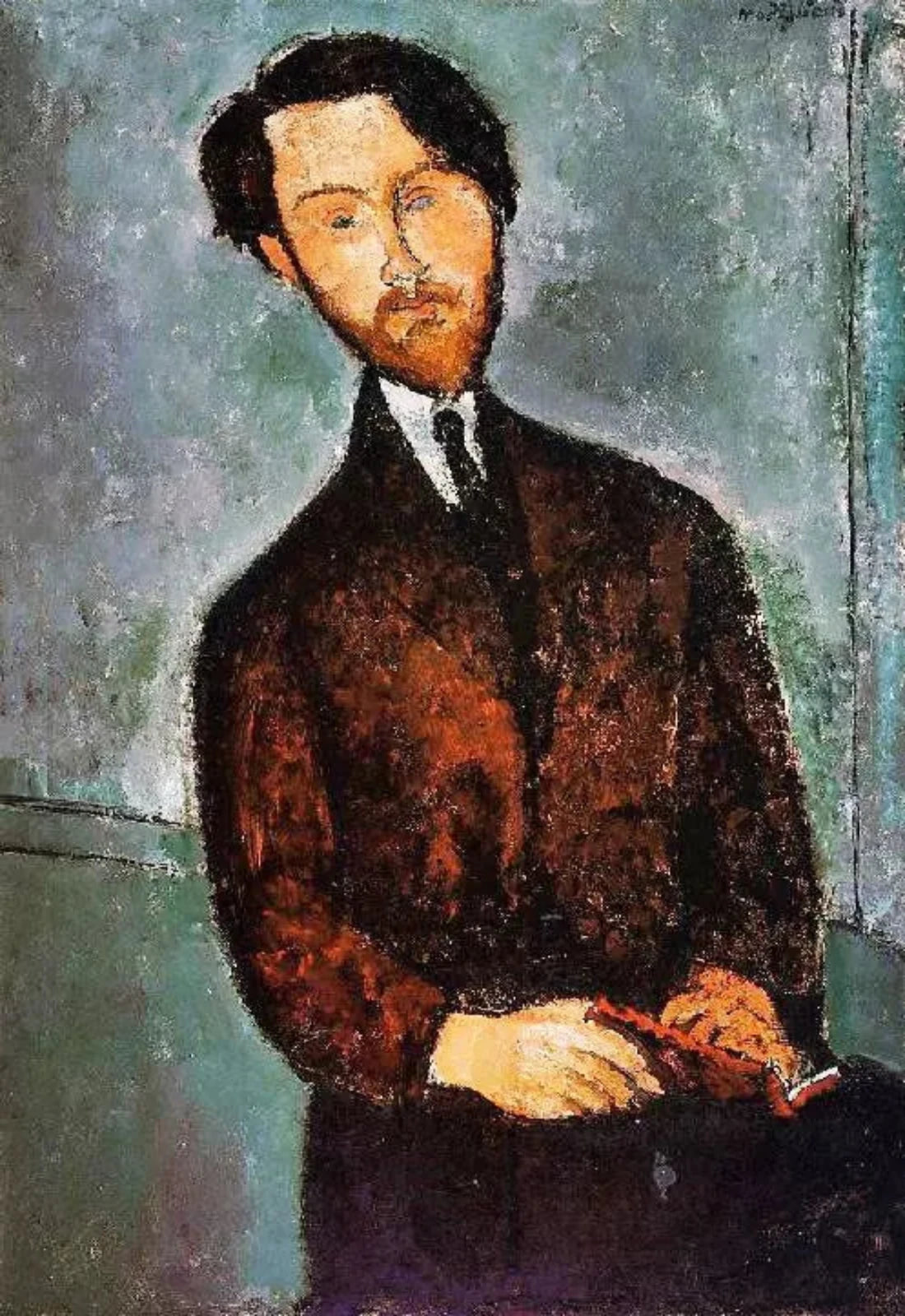 Amedeo Modigliani Portrait of Leopold Zborowski - Alaya Gallery