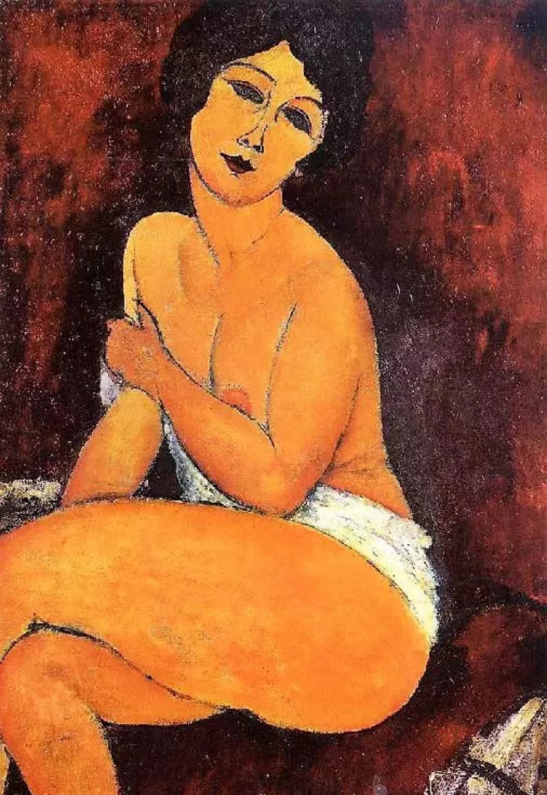 Amedeo Modigliani Seated Nude - Alaya Gallery