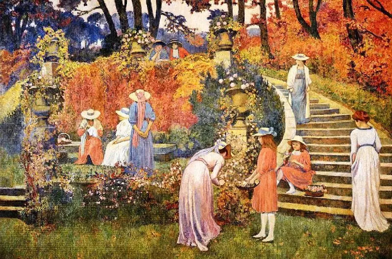 Theo van Rysselberghe The Garden of Felicien Rops at Essone - Alaya Gallery