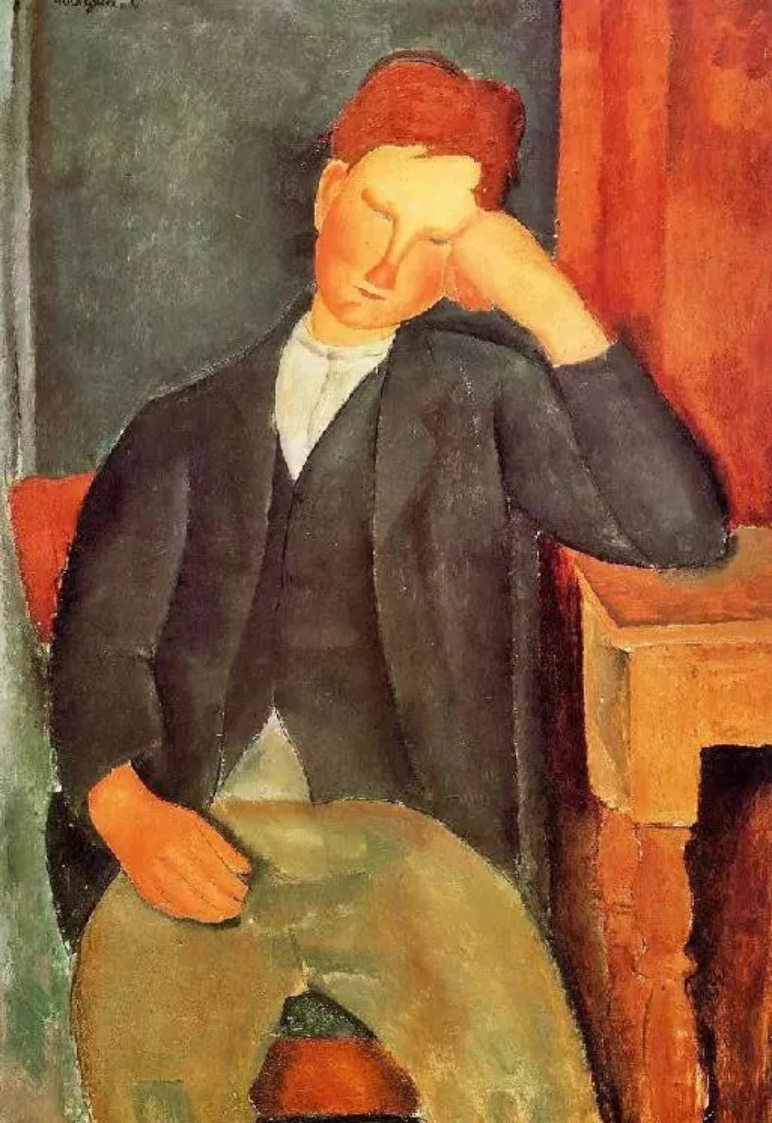 Amedeo Modigliani Young Peasant(also known as The Young Apprentice) - Alaya Gallery