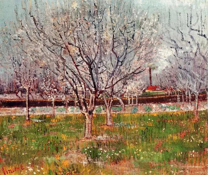 Vincent van Gogh Orchard in Blossom, also known as Plum Trees - Alaya Gallery