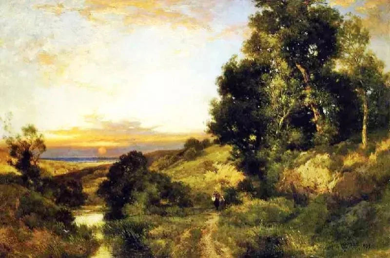 Thomas Moran A Late Afternoon in Summer - Alaya Gallery