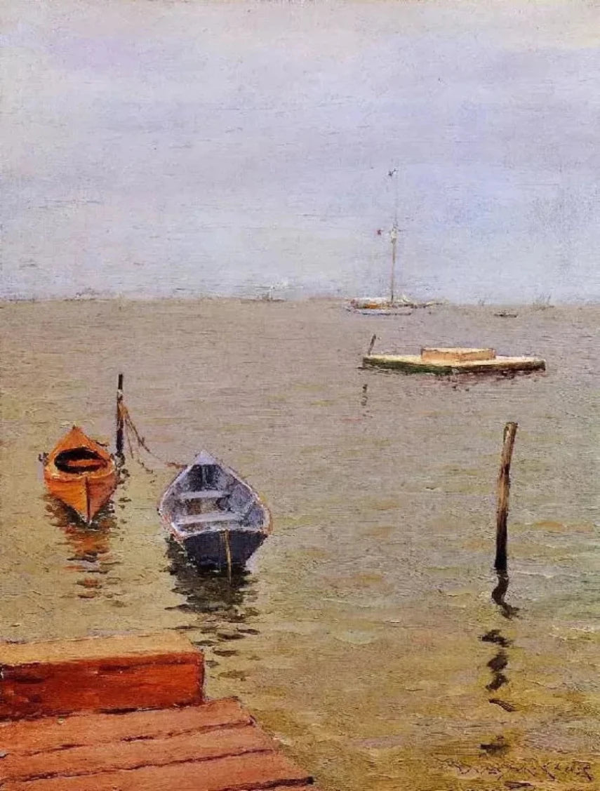 William Merritt Chase A Stormy Day, Bath Beach - Alaya Gallery