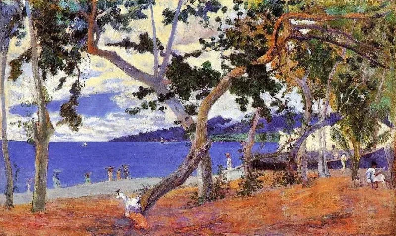 Paul Gauguin By the Seashore, also known as Saint-Pierre Roadstead - Alaya Gallery