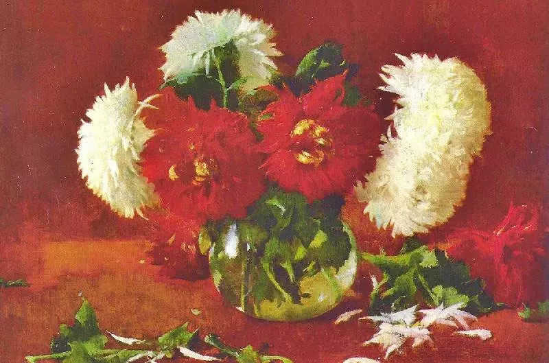 Emil Carlsen Still Life with Chrysanthemums - Alaya Gallery