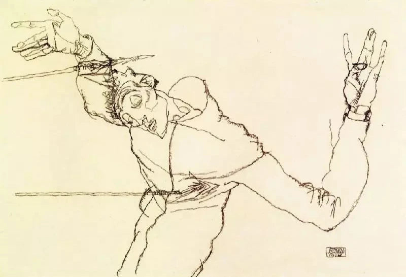 Egon Schiele Self Portrait as St. Sebastian - Alaya Gallery