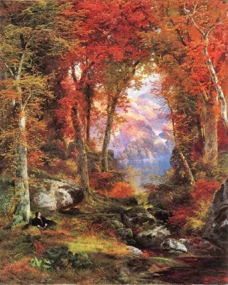 Thomas Moran The Autumnal Woods(also known as Under the Trees) - Alaya Gallery