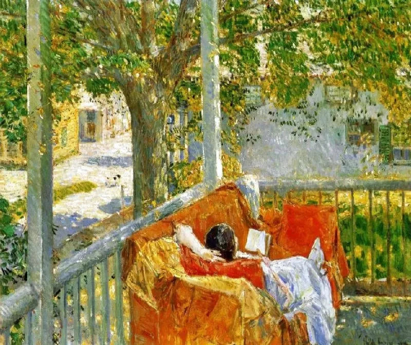 Frederick Childe Hassam Couch on the Porch, Cos Cob - Alaya Gallery