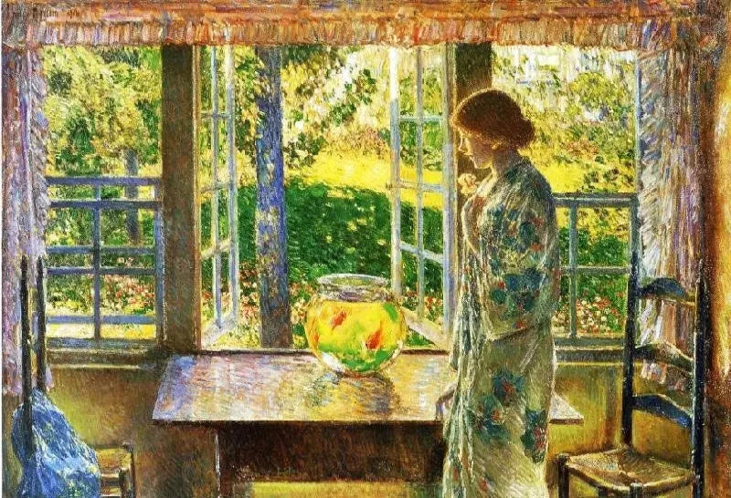 Frederick Childe Hassam The Goldfish Window - Alaya Gallery