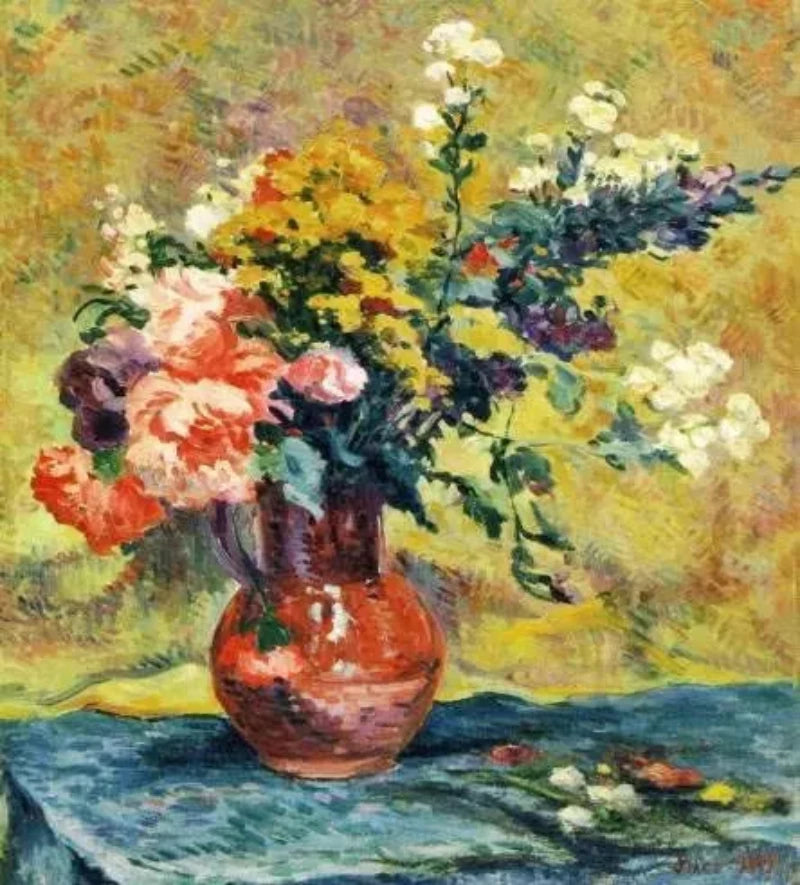 Maximilien Luce Bouquet of Flowers in a Vase - Alaya Gallery