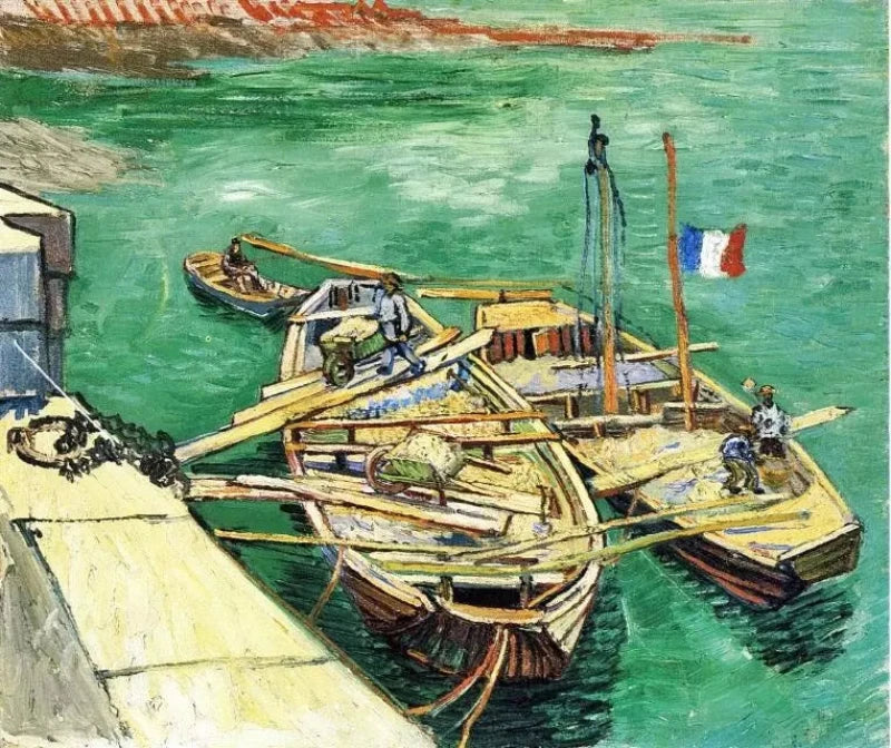 Vincent van Gogh Sand Barges - Alaya Gallery