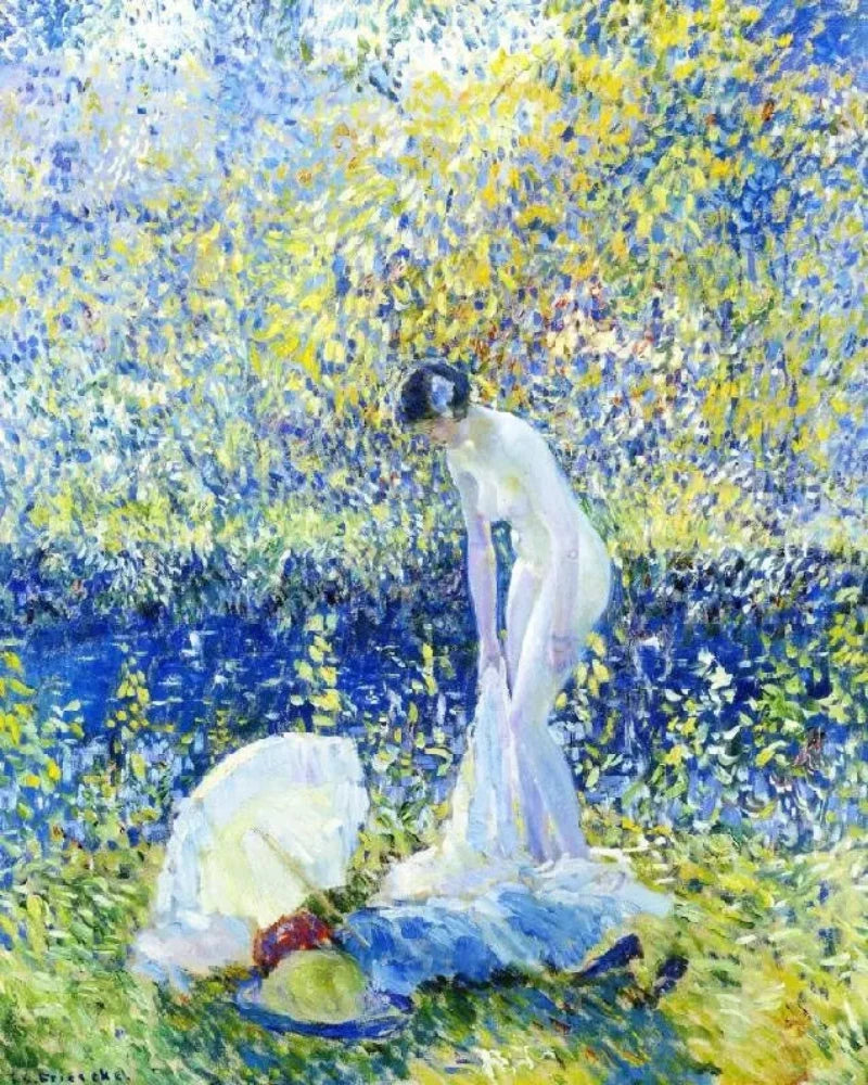 Frederick Carl Frieseke Cherry Blossoms - Alaya Gallery