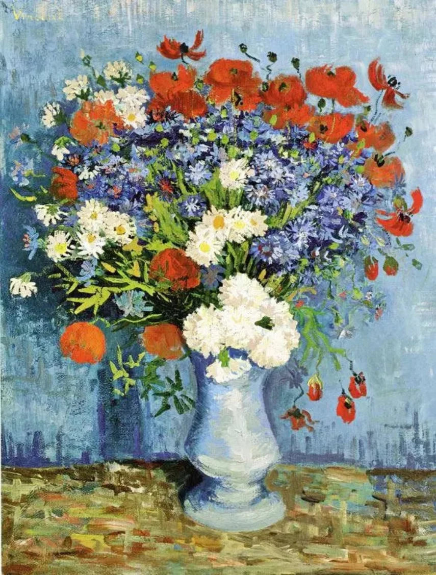 Vincent van Gogh Vase with Cornflowers and Poppies - Alaya Gallery