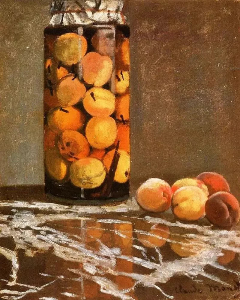 Claude Oscar Monet Jar of Peaches - Alaya Gallery