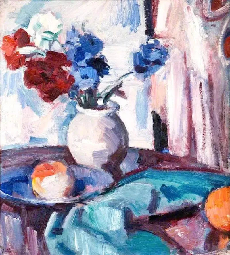 Samuel John Peploe Anemones in a Brown Jar - Alaya Gallery