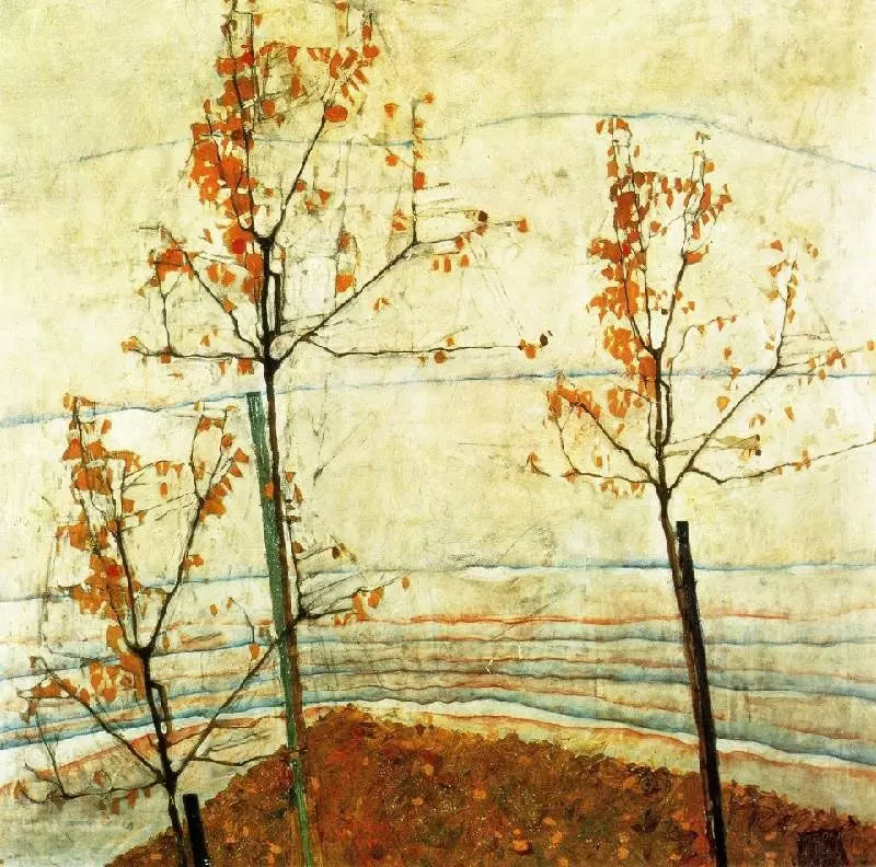 Egon Schiele Autumn Trees - Alaya Gallery