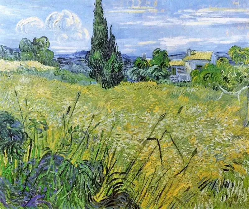 Vincent van Gogh Green Wheat Field with Cypress - Alaya Gallery