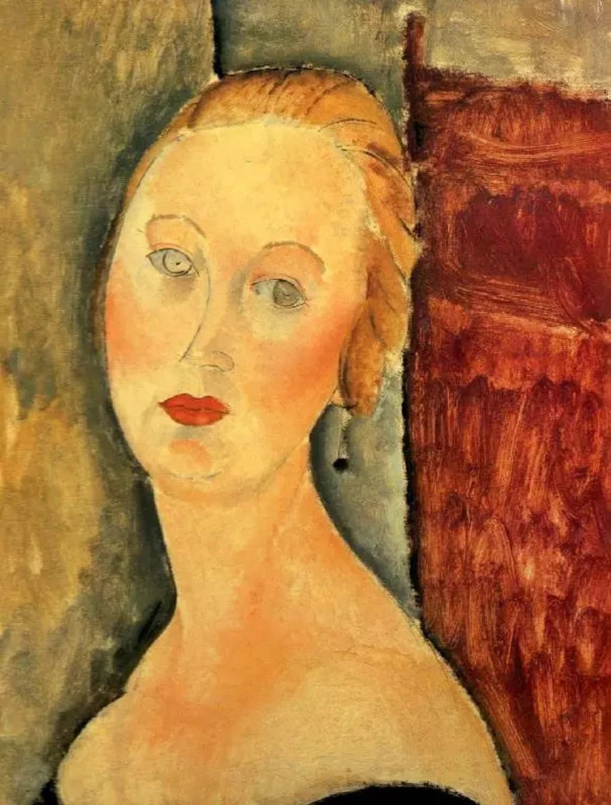 Amedeo Modigliani Germaine Survage with Earrings - Alaya Gallery